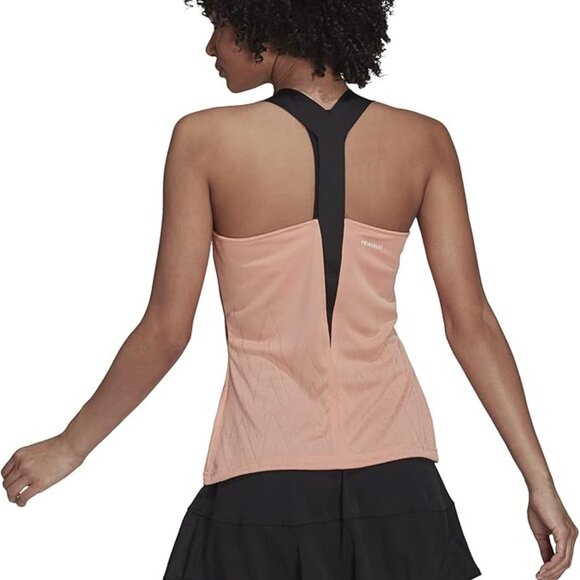 adidas Blush Tennis Tank Primeblue Aeroknit XS - Picture 2 of 9
